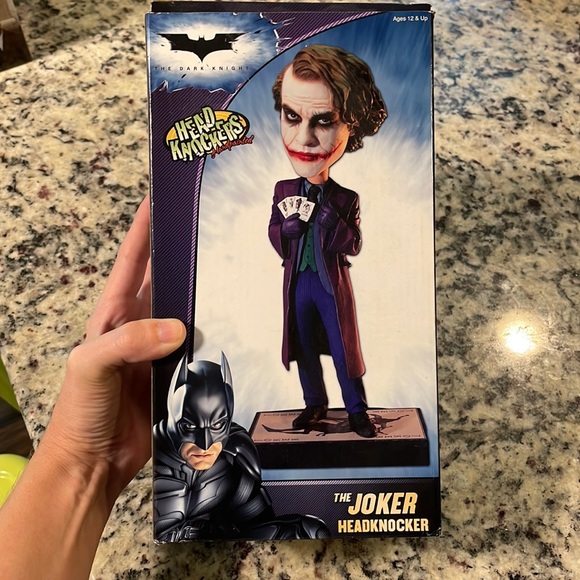 Neca Headknocker the Joker Batman Heath Ledger Bobblehead New In Box - Picture 1 of 4